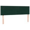 vidaXL Cama box spring con colch&oacute;n terciopelo verde oscuro 160x220 cm