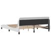 vidaXL Estructura de cama Dover cuero sint&eacute;tico blanco 180x200cm