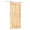 vidaXL Puerta corredera con herrajes madera maciza de pino 100x210 cm