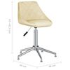 vidaXL Sillas de comedor giratorias 6 uds cuero sint&eacute;tico color crema