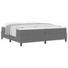 vidaXL Cama tipo Box Spring Gris claro y . 200 x 200 cm Tela de Pana