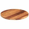 vidaXL Tablero de mesa redonda madera maciza de acacia 25-27 mm 50 cm