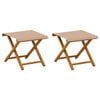 vidaXL Silla de terraza 2 uds. Madera de Eucalipto Maciza Topo