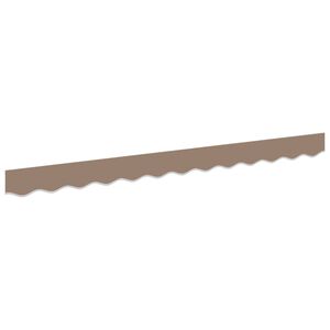 vidaXL Repuesto de volantes para toldo Gris topo 236 x 20 cm Poli&eacute;ster