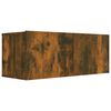 vidaXL Mueble para TV madera de ingenier&iacute;a roble ahumado 80x30x30 cm