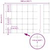 vidaXL Valla de campo Plateado 100 x 0,8 m Acero galvanizado