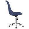 vidaXL Silla de oficina giratoria de tela azul
