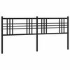 vidaXL Cabecero de repuesto de metal negro 180 cm