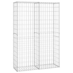 vidaXL Cesta para muro de gaviones de alambre galvanizado 150x100x30cm