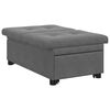 vidaXL Sof&aacute; cama desplegable Gris oscuro 194 x 67 x 82 cm Microfibra