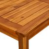 vidaXL Mesa de centro de jard&iacute;n madera maciza de acacia 45x45x36 cm