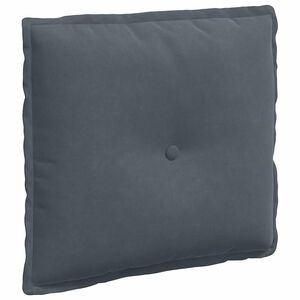 vidaXL Coj&iacute;n de Espalda Gris oscuro 50 x 45 cm Tela de pana