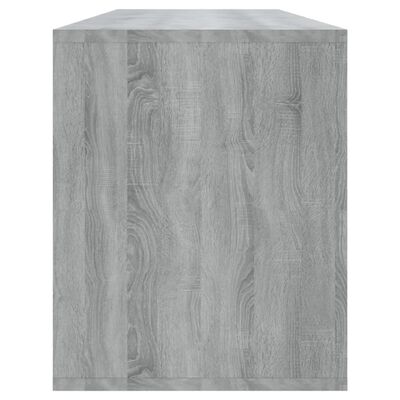 vidaXL Mueble de TV madera de ingeniería gris Sonoma 130x35x50 cm
