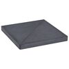 vidaXL Base con peso para sombrilla de granito negro cuadrada 15 kg
