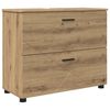vidaXL Gabinete de Ba&ntilde;o con caj&oacute;n Roble artesanal 76,5 x 35 x 64 cm