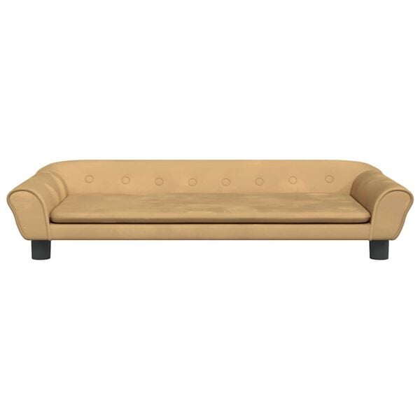 vidaXL Cama para perros de terciopelo marr&oacute;n 100x50x21 cm