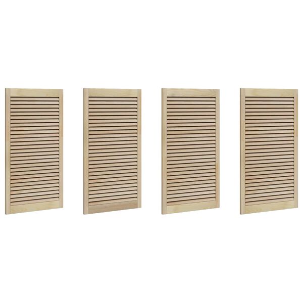 vidaXL Puerta de Armario con puerta 4 pcs Natural 140.5 x 2 x 59.5 cm