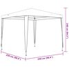 vidaXL Carpa profesional para fiestas verde 90 g/m² 2,5x2,5 m