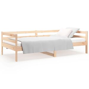 vidaXL Sof&aacute; cama sin colch&oacute;n madera maciza de pino 80x200 cm