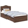 vidaXL Estructura de cama con caj&oacute;n Roble Marr&oacute;n 70 x 190 cm