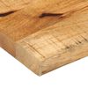 vidaXL Tablero de mesa borde natural madera maciza mango 80x30x2,5 cm