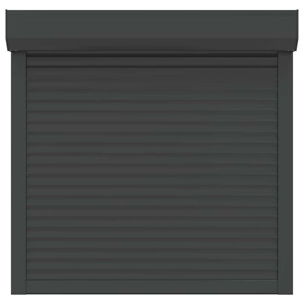 vidaXL Persiana de aluminio gris antracita 100x100 cm