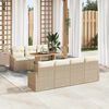 vidaXL Conjunto de Comedor de Jard&iacute;n Beige y Crema 100 x 55 x 73 cm