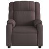 vidaXL Sill&oacute;n reclinable de masaje el&eacute;ctrico tela marr&oacute;n oscuro