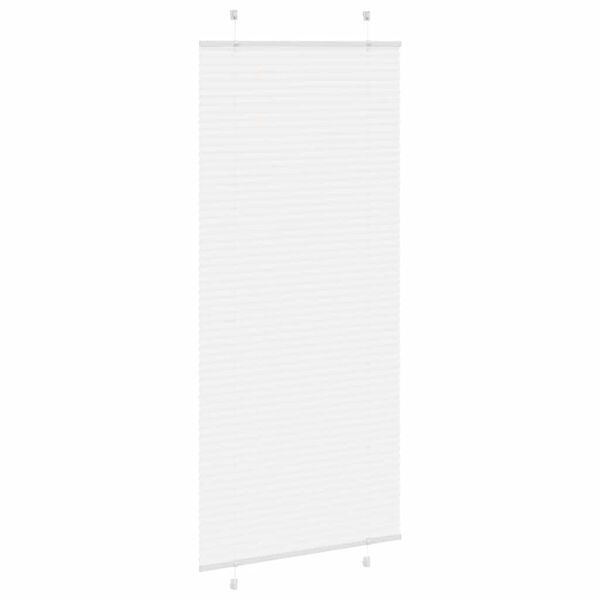 vidaXL Estor Plisado blanco 100x200 cm Tela Ancho 99,4 cm Poli&eacute;ster