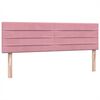 vidaXL Cama box spring con colch&oacute;n terciopelo rosa 140x210 cm