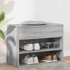vidaXL Zapatero madera contrachapada gris Sonoma 60x30x45 cm