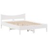 vidaXL Estructura de cama con cajones madera de pino blanca 150x200cm