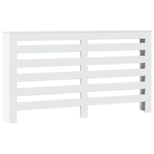 vidaXL Cubierta de radiador madera de ingenier&iacute;a blanco 149x20x82 cm