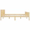vidaXL Estructura de cama sin colch&oacute;n madera maciza de pino 200x200 cm