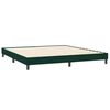vidaXL Cama box spring con colchones terciopelo verde oscuro 180x210cm