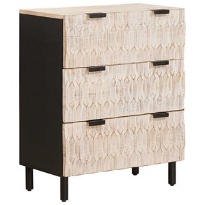 vidaXL Aparador 60 x 33 x 75 cm Madera de mango maciza
