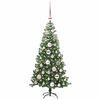 vidaXL &Aacute;rbol de Navidad con 150 LED con soporte Verde 120 cm PVC