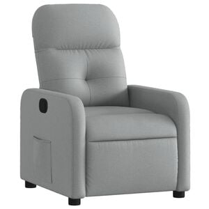 vidaXL Sill&oacute;n reclinable de tela gris claro