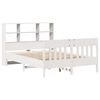 vidaXL Estructura de cama sin colch&oacute;n madera de pino blanca 140x200 cm