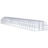 vidaXL Gallinero de exterior de acero galvanizado 3x20x2 m
