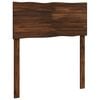 vidaXL Cabecero de borde natural ROSTOCK Marr&oacute;n Oscuro 75 cm