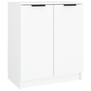 vidaXL Zapatero de madera contrachapada blanco 59x35x70 cm
