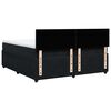 vidaXL Cama box spring con colch&oacute;n terciopelo negro 200x200 cm