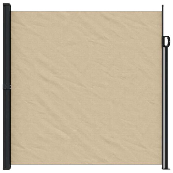 vidaXL Toldo lateral retr&aacute;ctil beige 200x600 cm