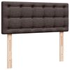 vidaXL Estructura de cama otomana colch&oacute;n tela marr&oacute;n oscuro 120x190cm