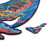 UNIDRAGON Rompecabezas Milky Whales 172 piezas de madera M 33x20 cm