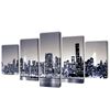 vidaXL Set decorativo de lienzos para pared perfil Nueva York 200 x 100 cm