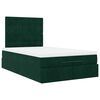vidaXL Estructura cama otomana colchones terciopelo verde oscuro