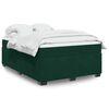 vidaXL Cama box spring con colch&oacute;n terciopelo verde oscuro 140x190 cm