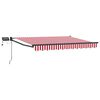 vidaXL Toldo manual retr&aacute;ctil con LEDs 2,5 x 2 m